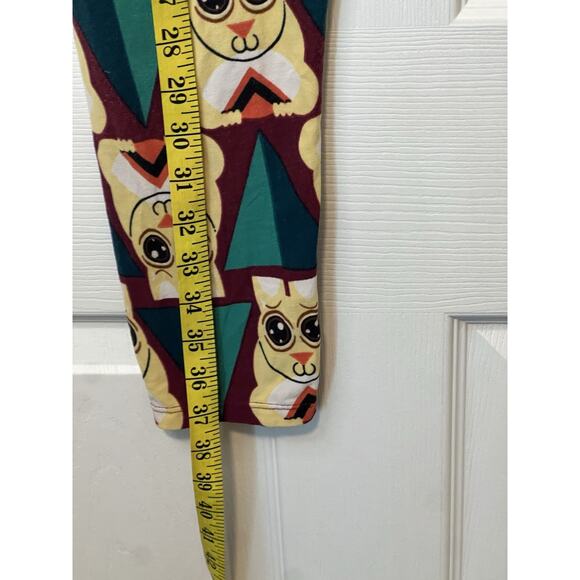 TC LuLaRoe Unicorn Leggings Multi Color Bunny Print Tall And Curvy Size 16 - Picture 4 of 10